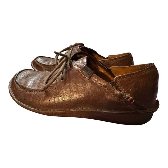Clarks Unstructured Shoes Oxfords Mens 10M Brown Leather Comfort Lace Up Shoe main image 5